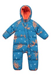 Frosty Printed Toddler Padded Suit Orange