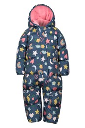 Frosty Printed Toddler Padded Suit Rainbow