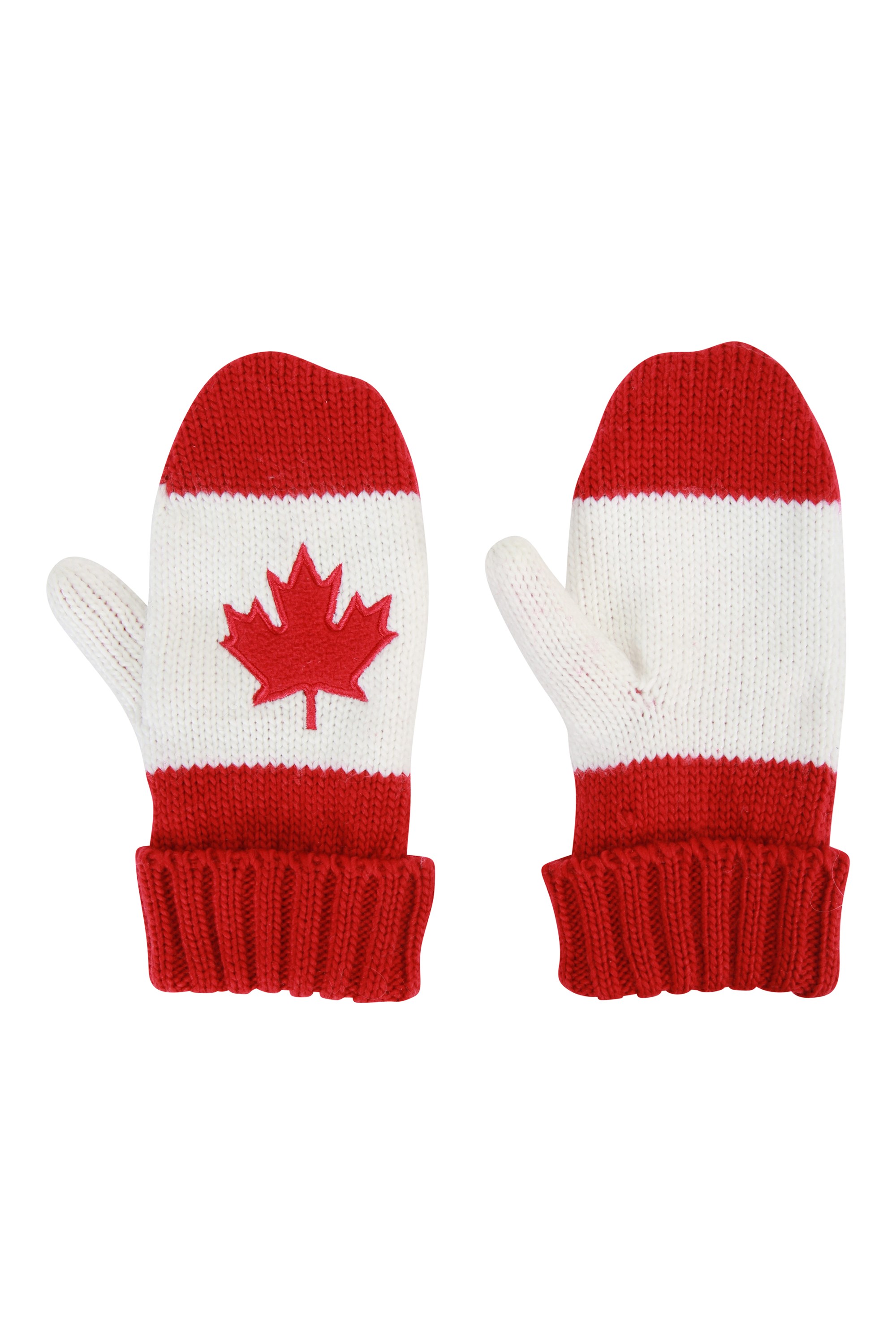 womens red mittens