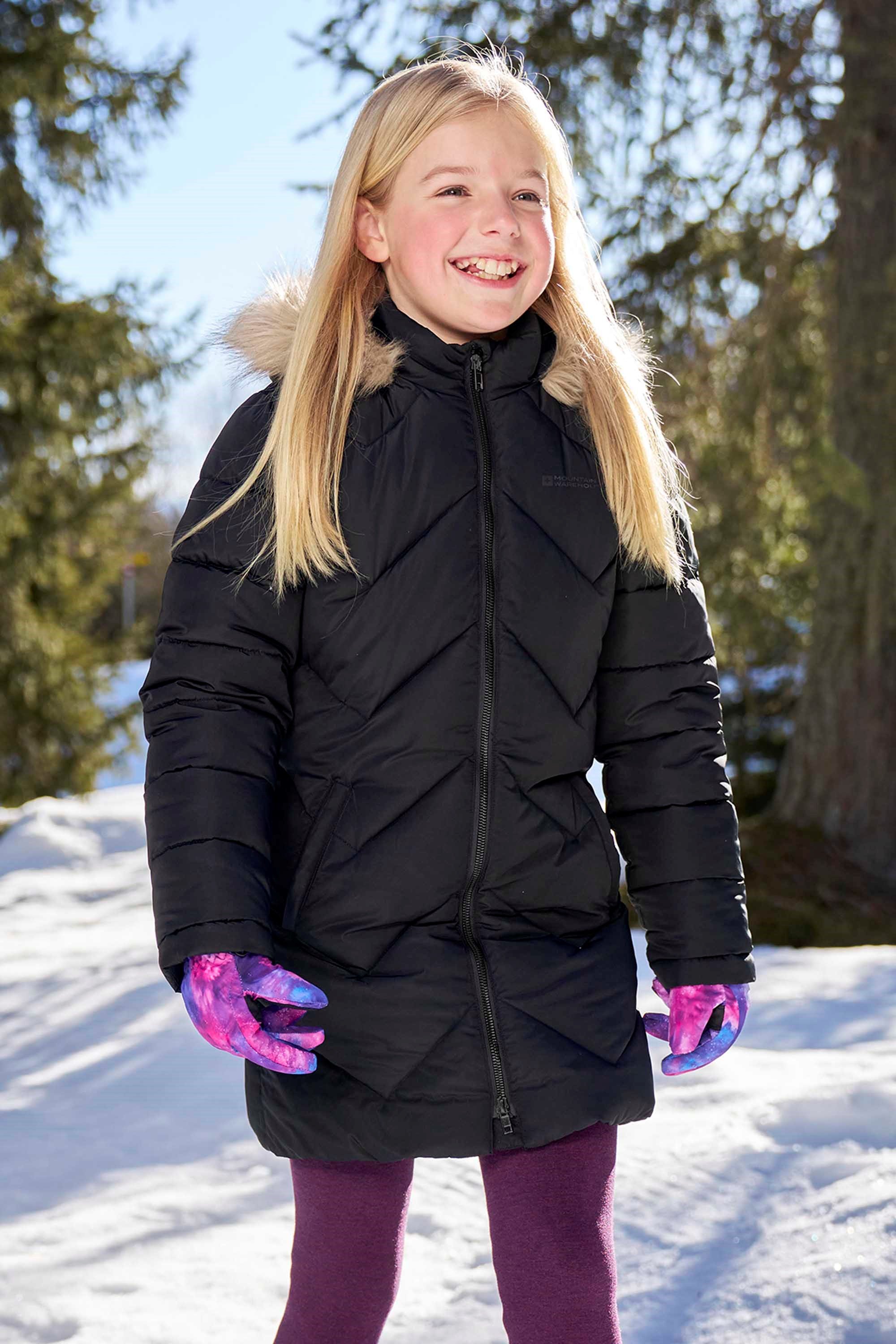 Galaxy Kids Water-resistant Long Insulated Jacket