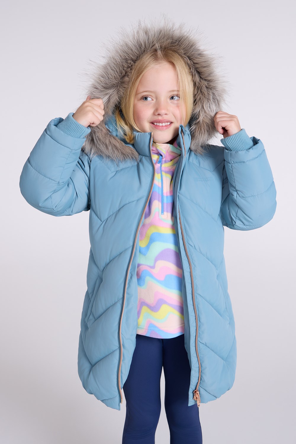 Mountain Warehouse Galaxy Kids Water Resistant Jacket Girls Winter Padded Coat - Picture 43 of 52