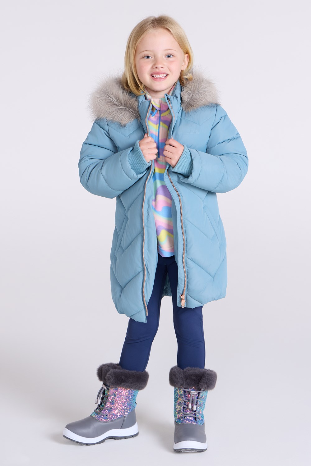 Mountain Warehouse Galaxy Kids Water Resistant Jacket Girls Winter Padded Coat - Picture 45 of 52