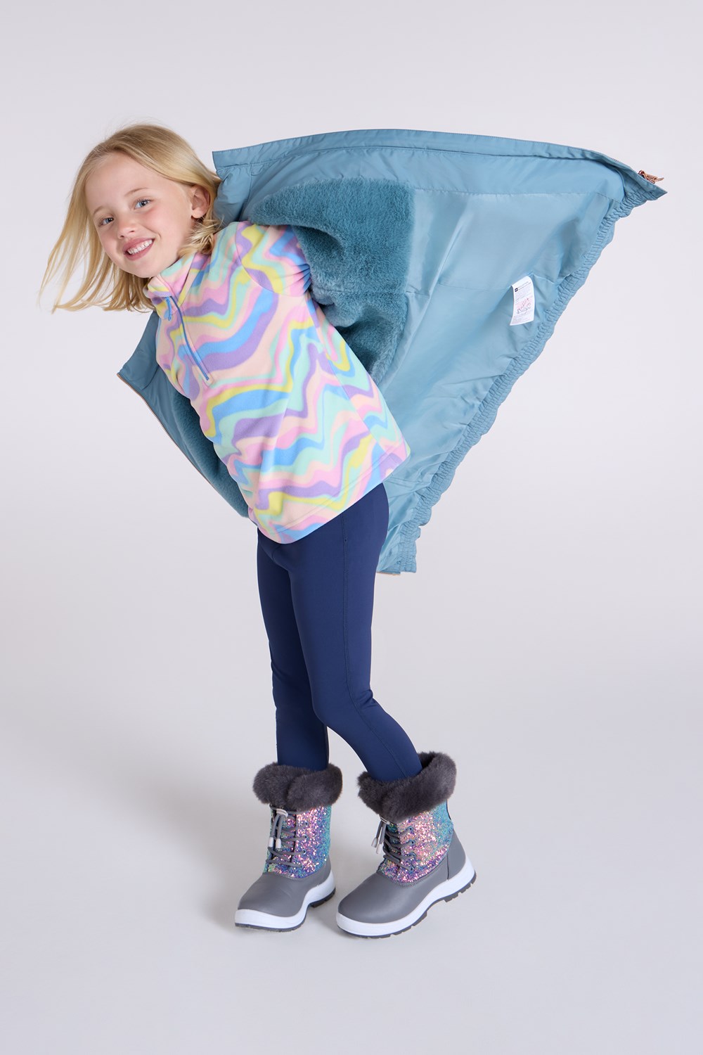 Mountain Warehouse Galaxy Kids Water Resistant Jacket Girls Winter Padded Coat - Picture 46 of 52