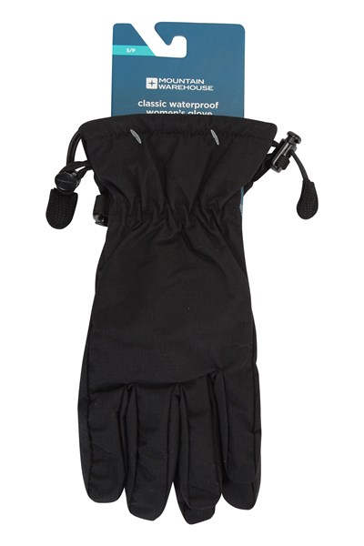 Classic Waterproof Womens Gloves - Black