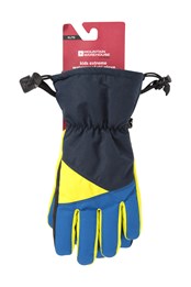 Extreme Waterproof Kids Ski Gloves Dark Blue