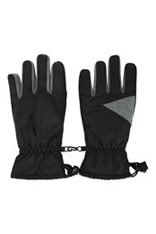 Kids Waterproof Ski Gloves Black