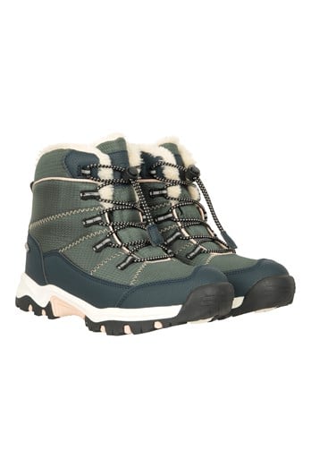 Comet Kids Waterproof Snow Boots Khaki