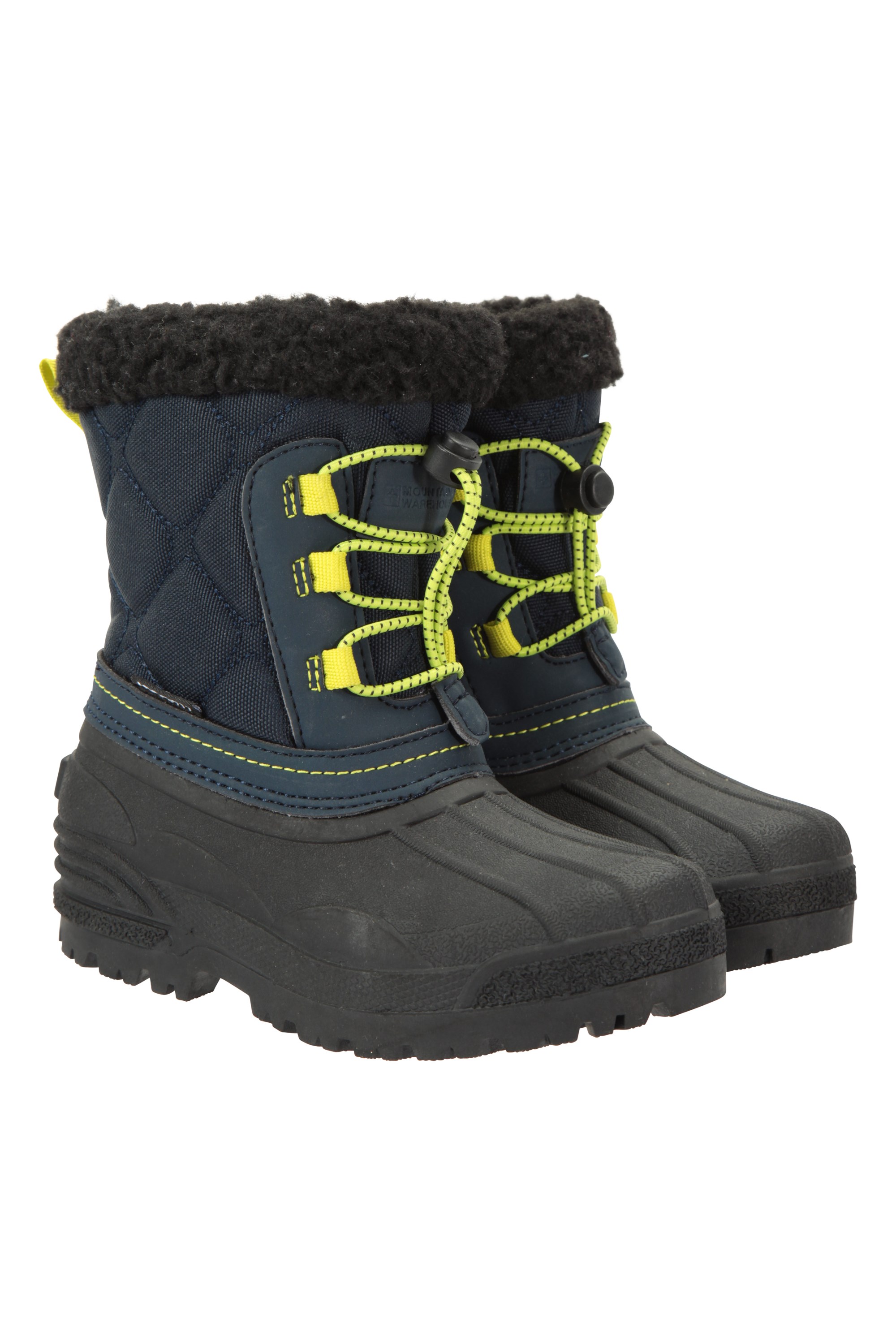 Mountain Warehouse Arctic Fur Trim Junior Waterproof Snow Boots Blue