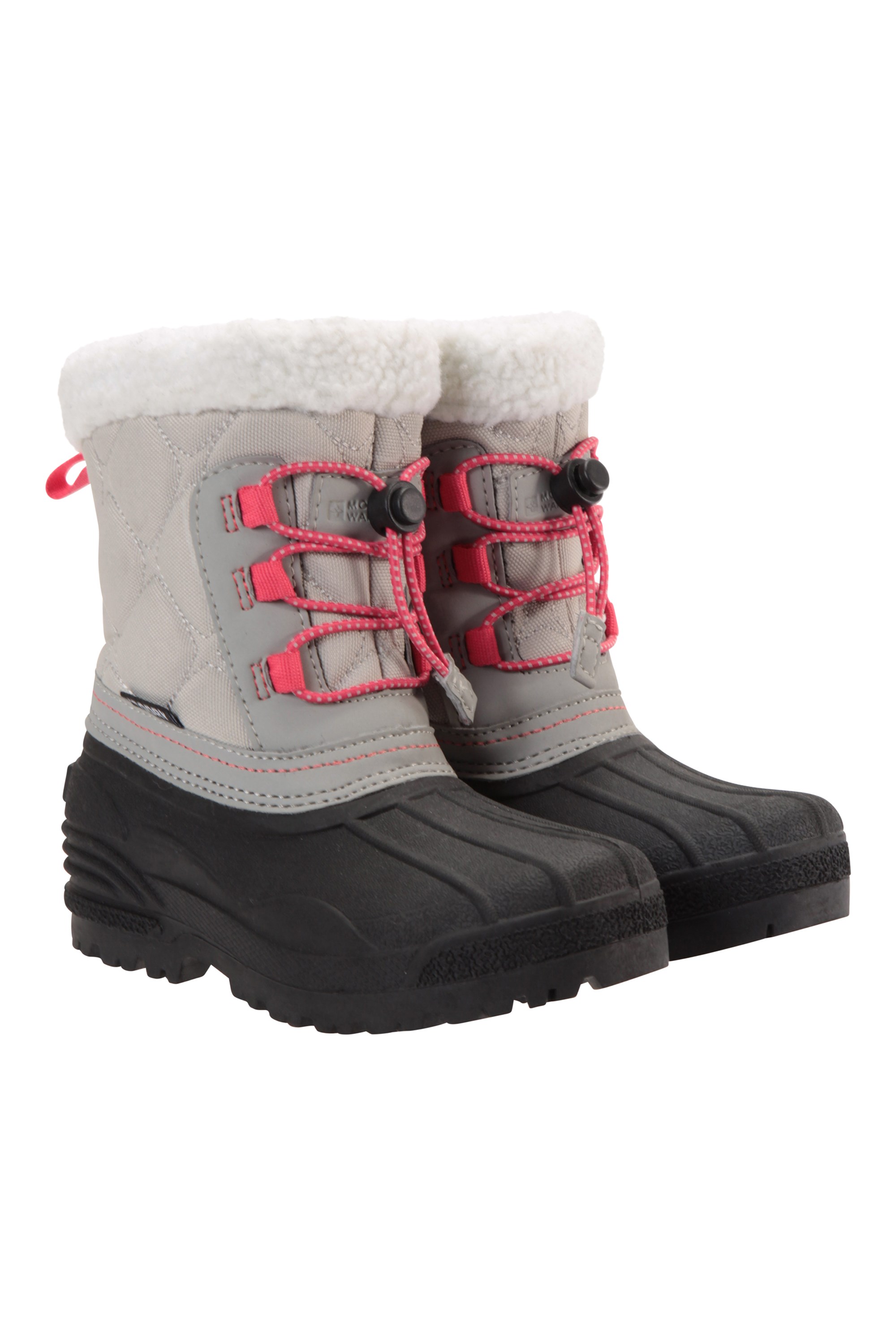 Mountain Warehouse Arctic Fur Trim Junior Waterproof Snow Boots Silver