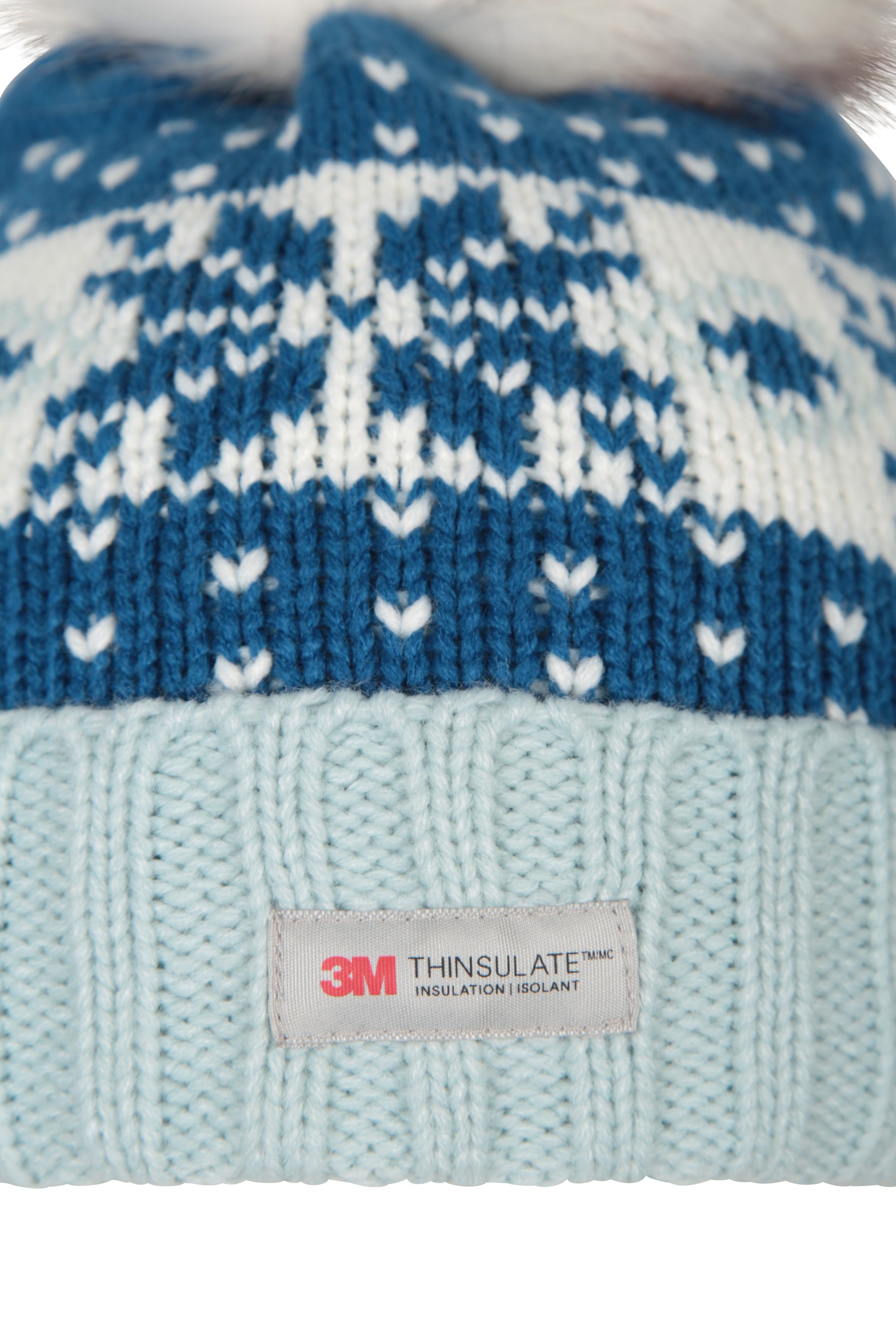 Gorro Thinsulate Fairisle Pompón Mujer