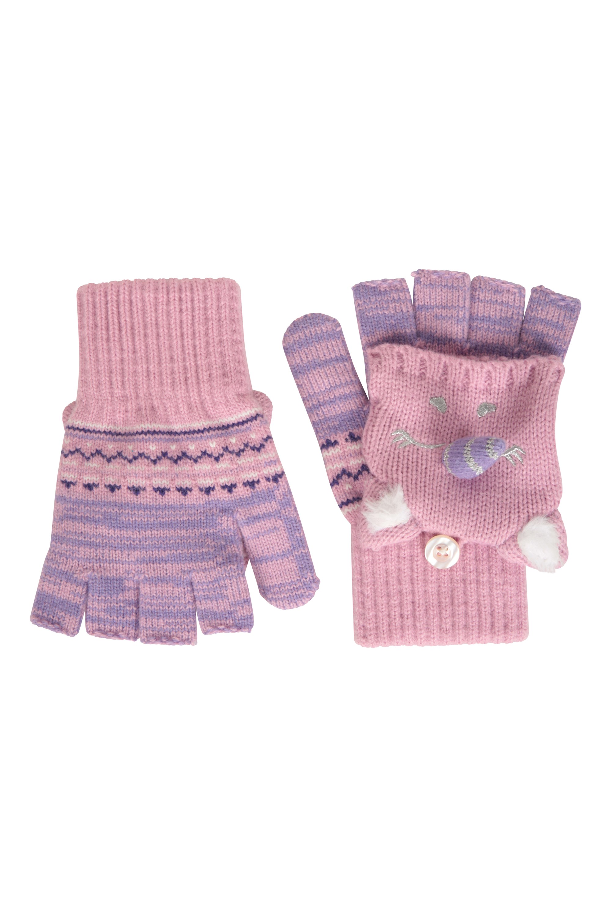 Unicorn Kids Knitted Gloves