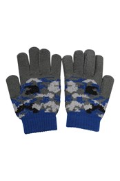 Camo Kids Knitted Gloves