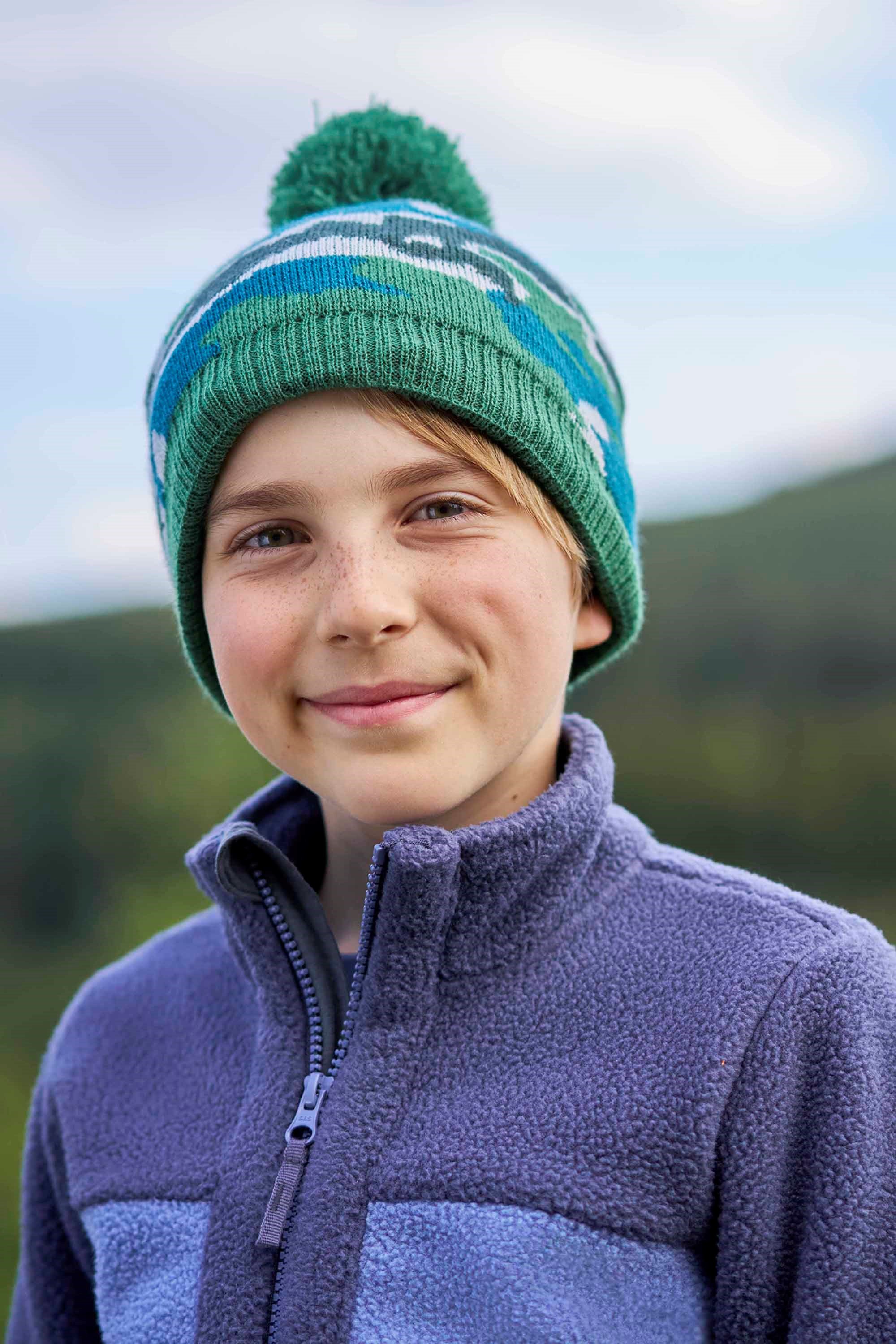 Camo Fleece Kids Beanie