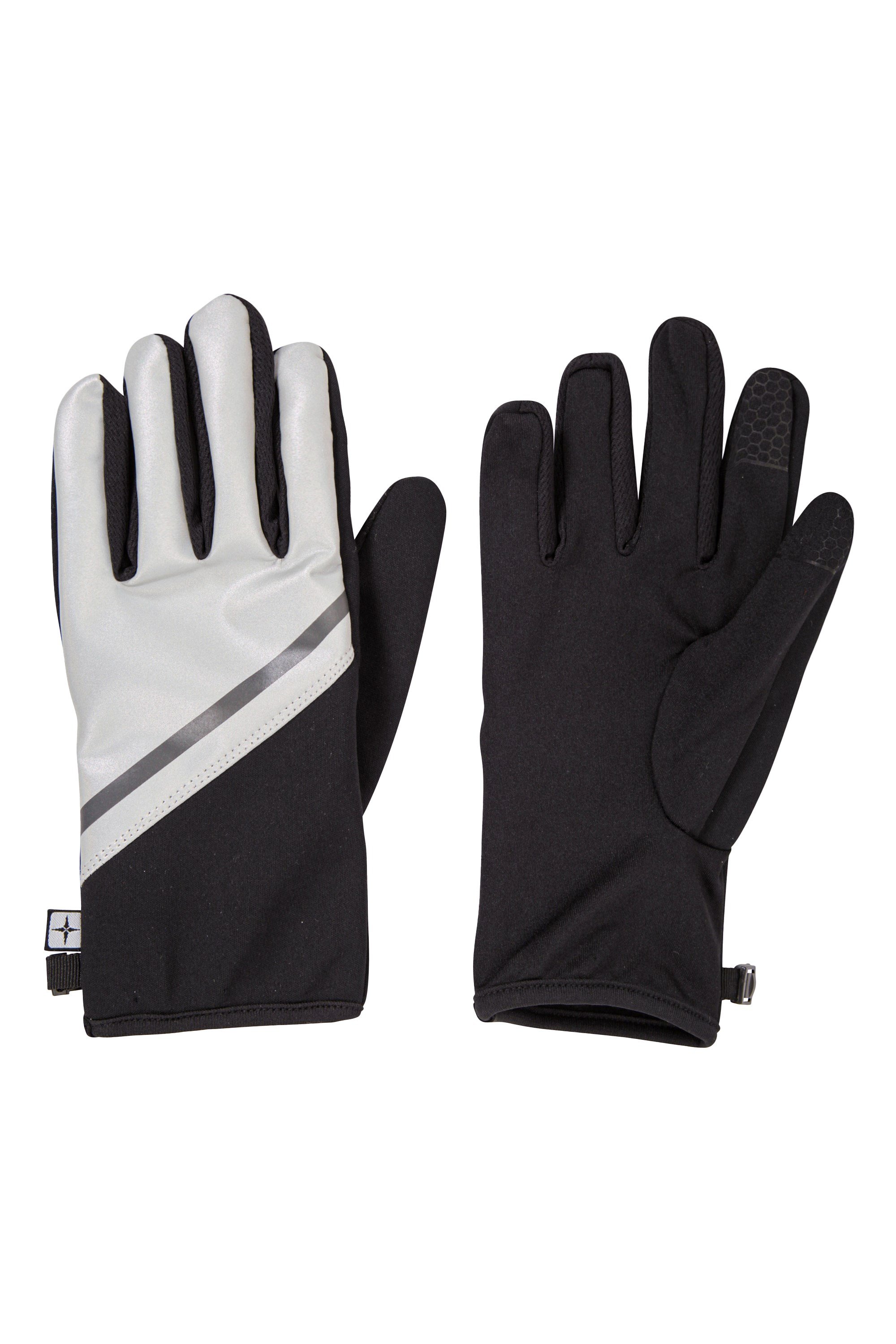 Active Reflective Mens Windproof Gloves - Black