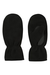 Mens Fleece Mittens Black