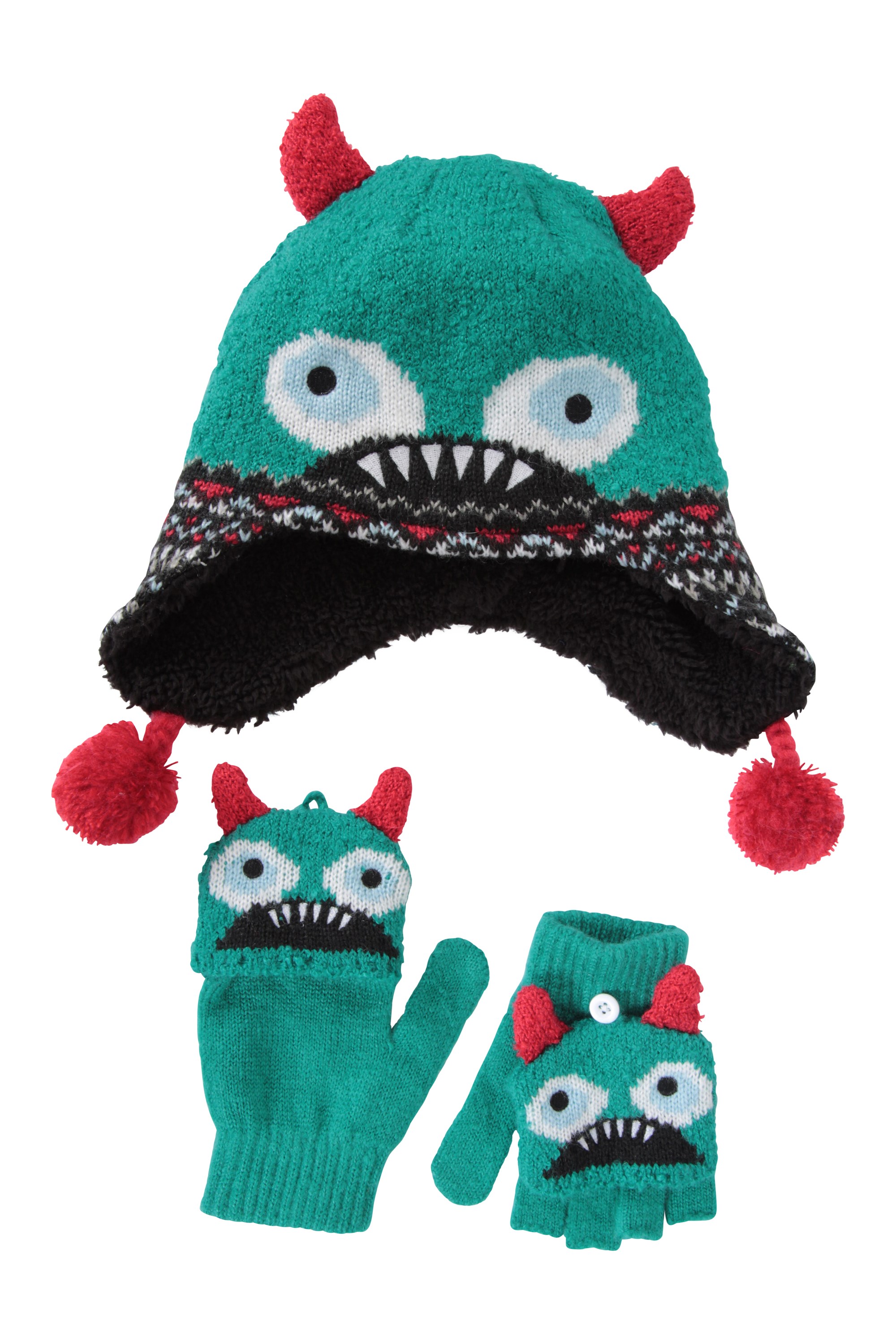 Mountain Warehouse Dragon Kids Character Hat Fun Warm Winter Beanie