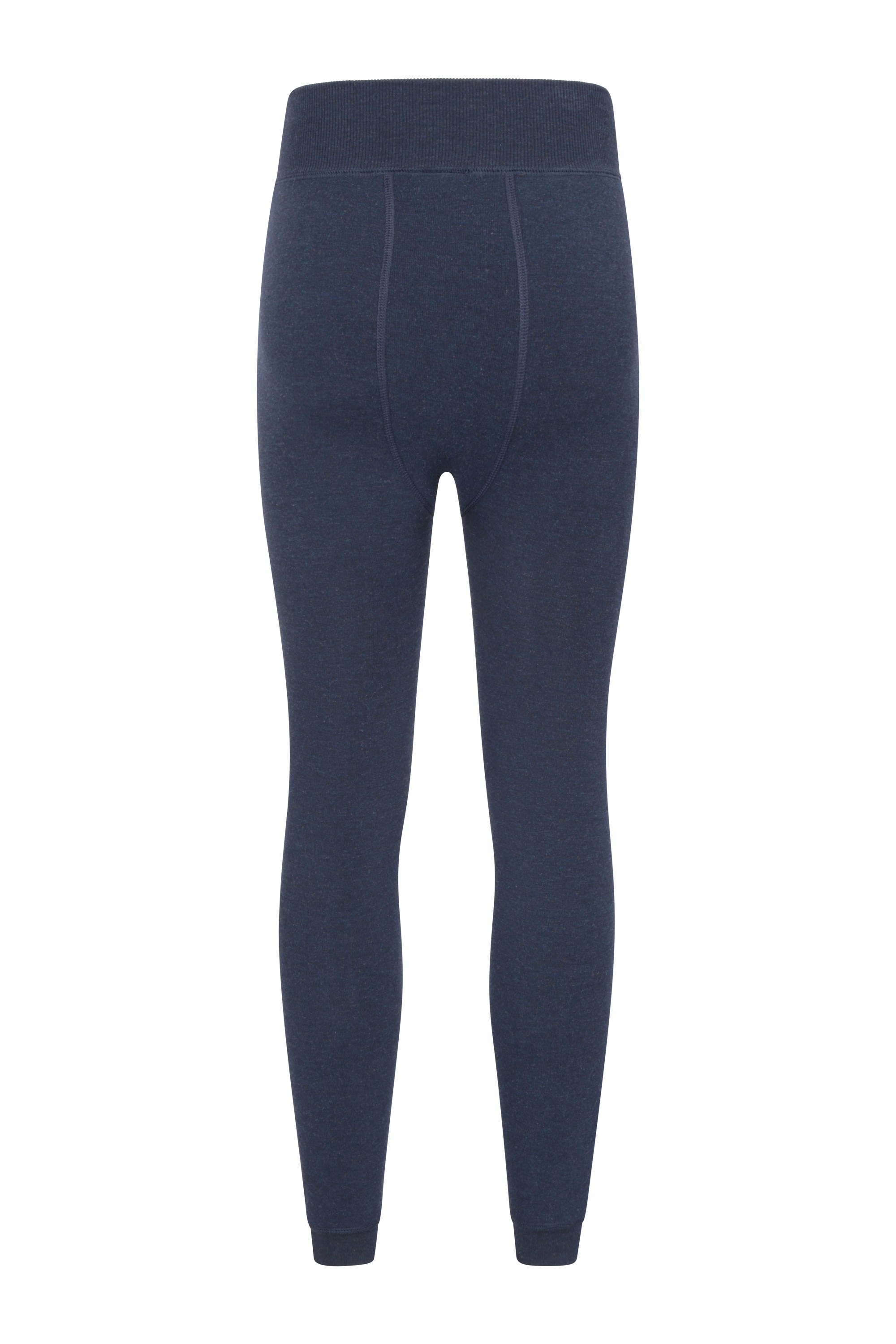  Womens Thermal Pants Fleece Lined Leggings Blue Large
