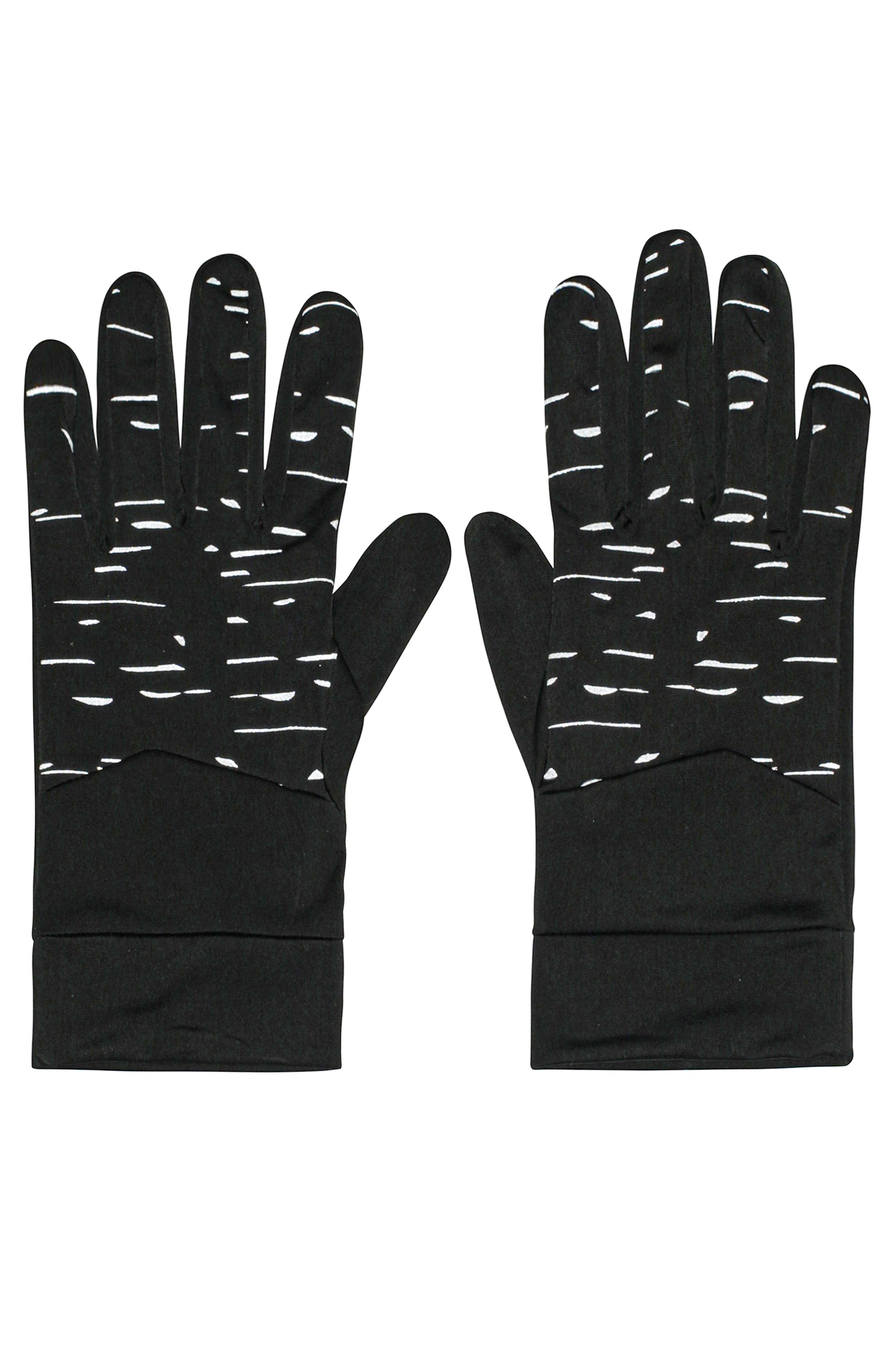 Illuminate Mens Stretch Running Gloves - Black