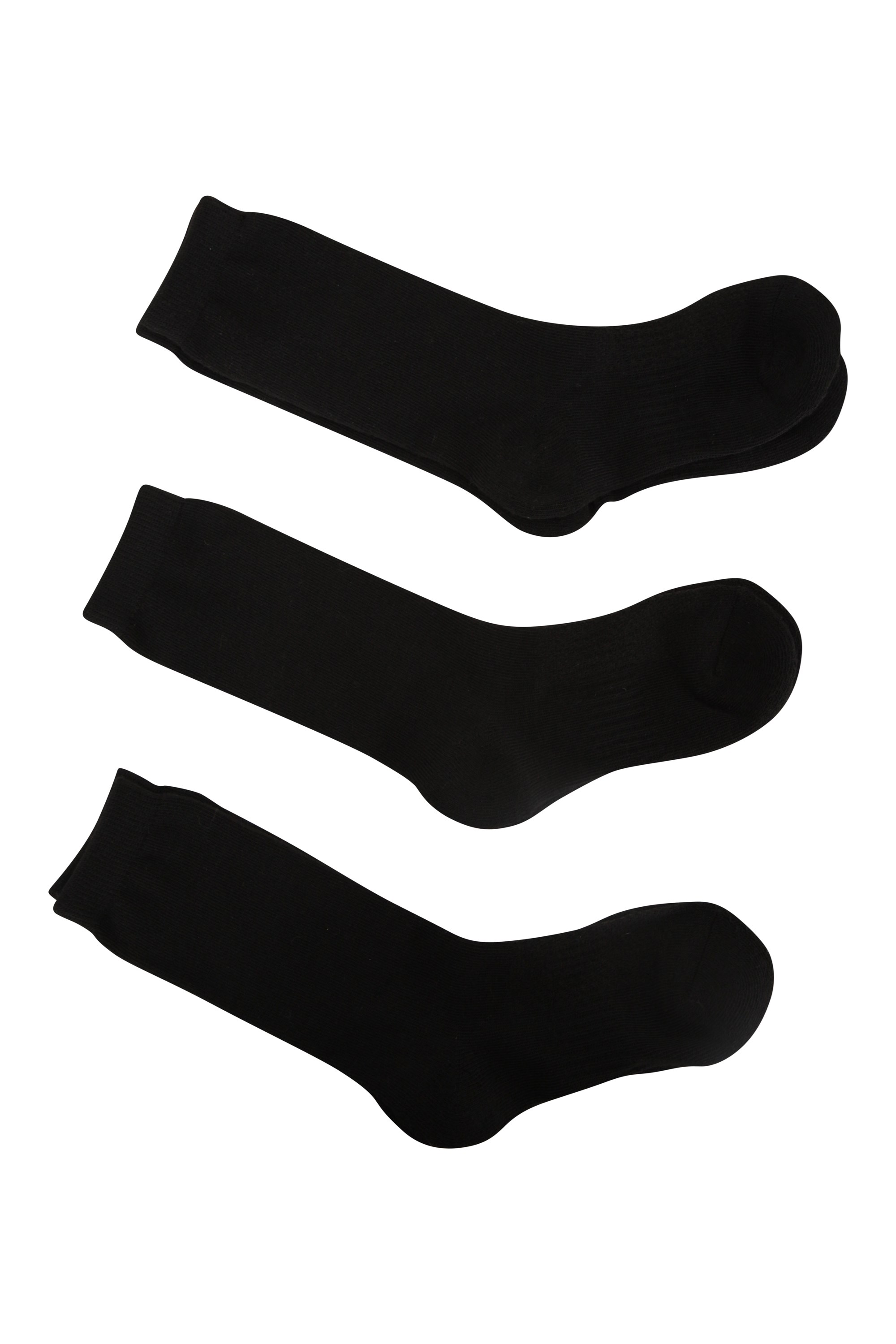 3 Pack in Black Mountain Warehouse IsoCool Trainer Socks Short Style 
