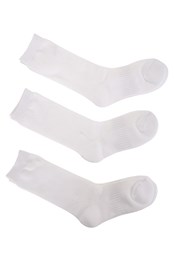 IsoCool Kids Ankle Socks 3-Pack White