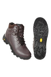 Latitude Extreme Mens Vibram Waterproof Walking Boots Brown