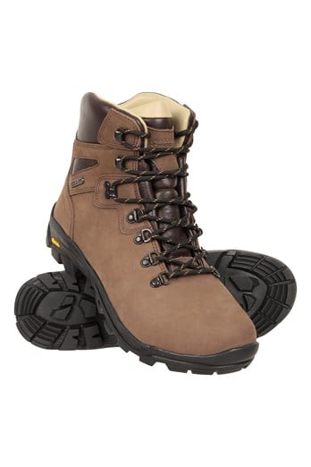 Odyssey Extreme Womens Waterproof Vibram Hiking Boots Light Brown