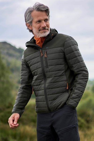 Turbine Mens Padded Softshell Jacket - Green