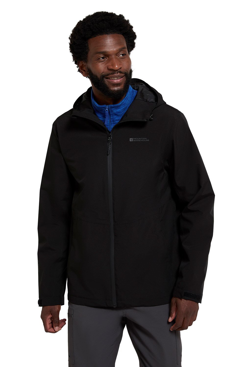 Mountain Warehouse Mens Covert Jacket Waterproof Breathable Rain Hoodie Coat - Picture 22 of 40