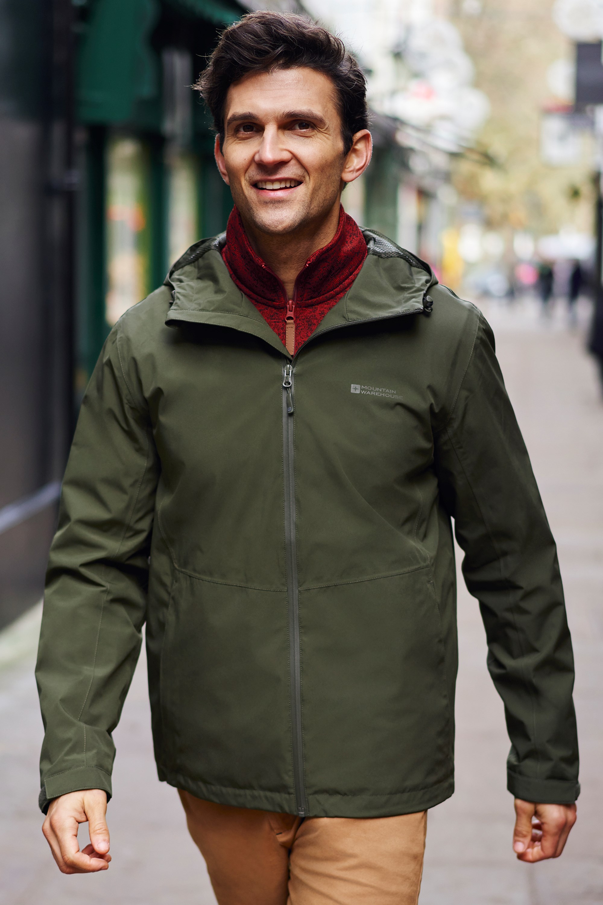 Covert Mens Waterproof Jacket - Green