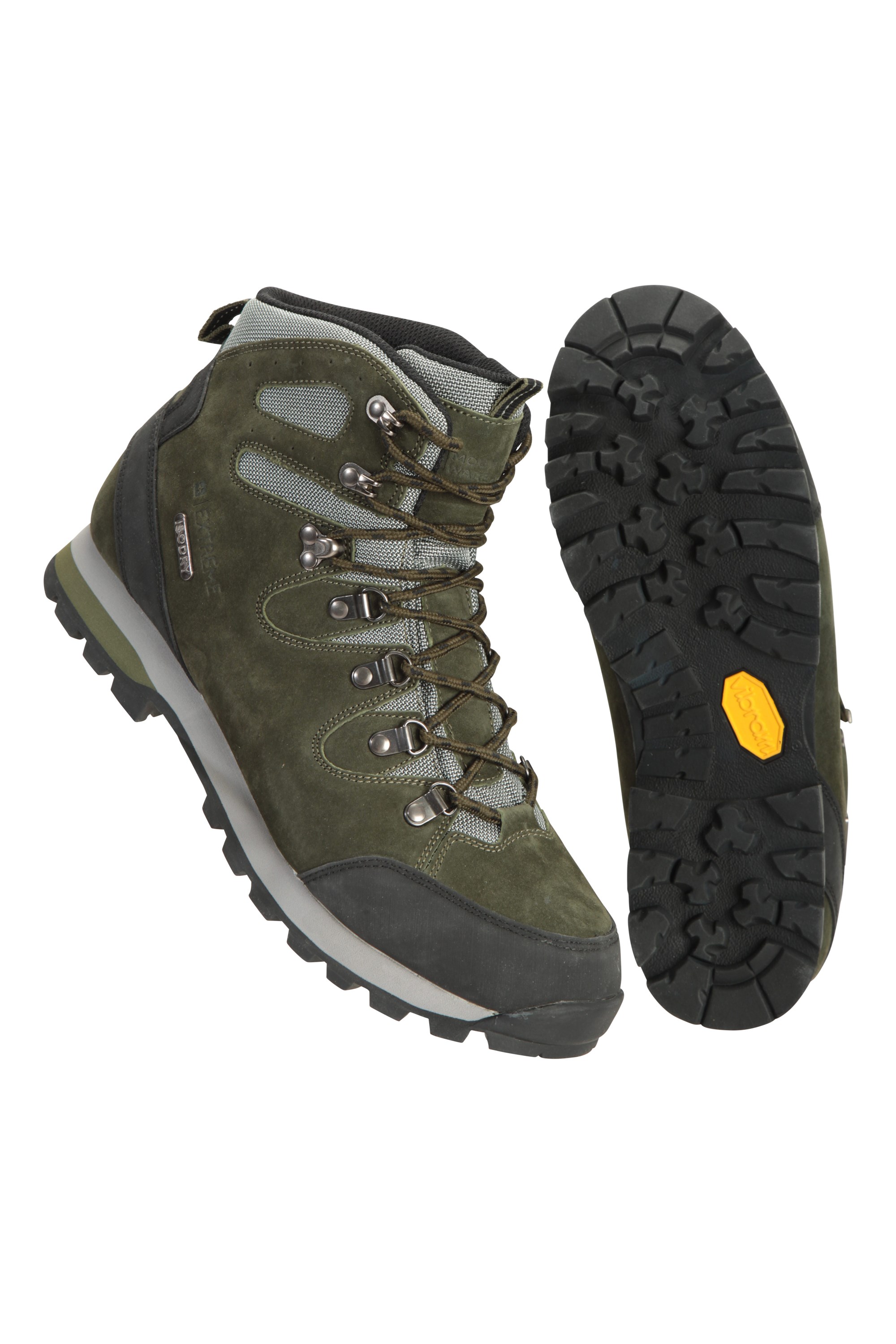 Mountain Warehouse Latitude Mens Vibram Waterproof Hiking Boots Brown 7 M US Men