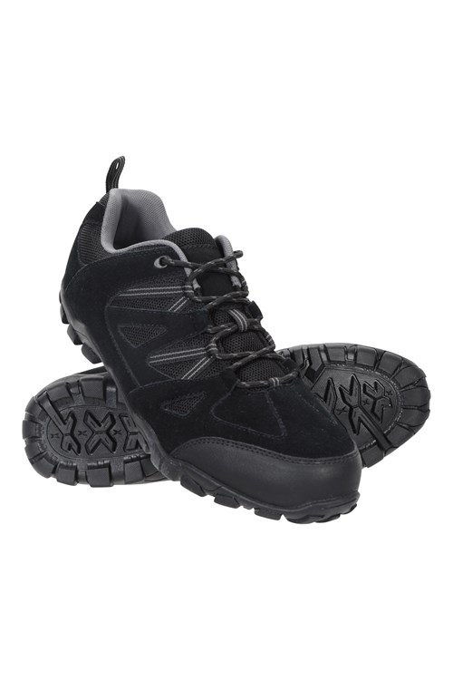 Suede Mesh Upper Footwear Mountain Warehouse Mens Walking Shoes