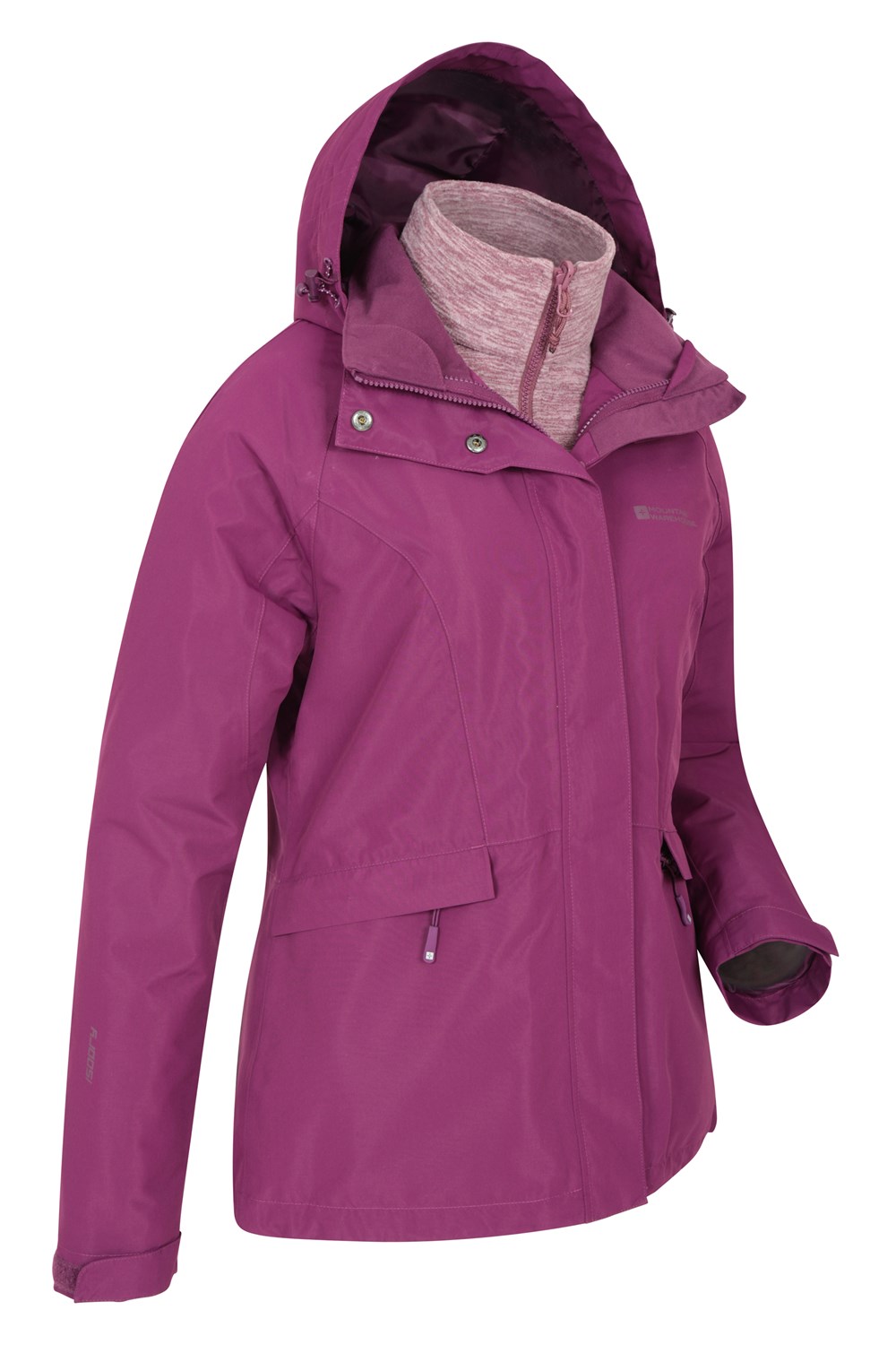 3 in 1 waterproof jacket womens sports direct