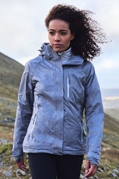 Climb Chaqueta impermeable mujer 3 en 1 Gris Oscuro