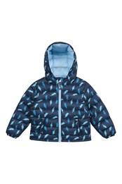 Printed Baby Seasons Padded Jacket Blue