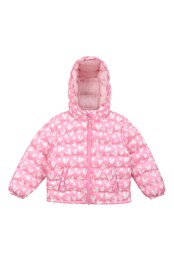 Printed Baby Seasons Padded Jacket Light Pink