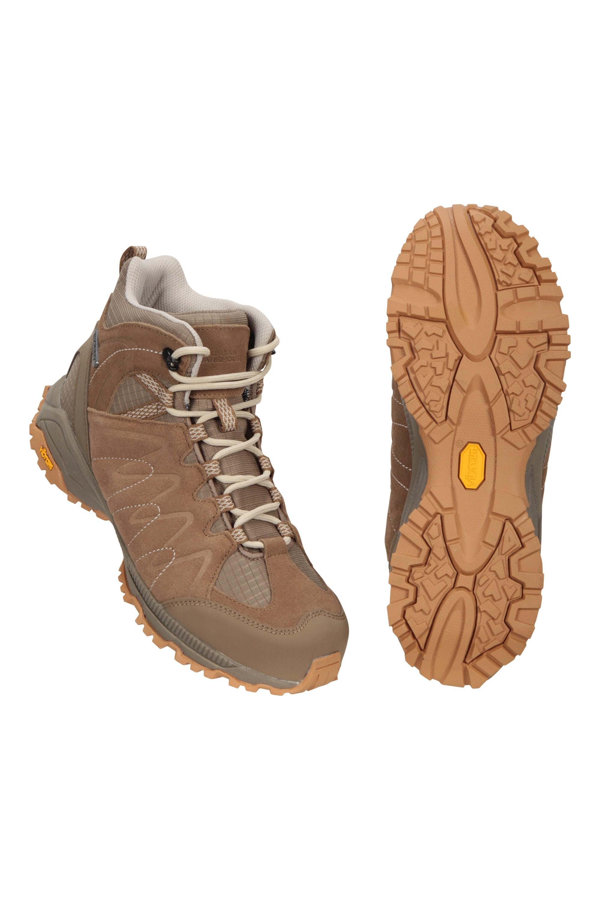 Mountain Warehouse Vibram Womens Waterproof Boots Hiking Shoes Petrol Blue Womens Shoe Size 9 US 