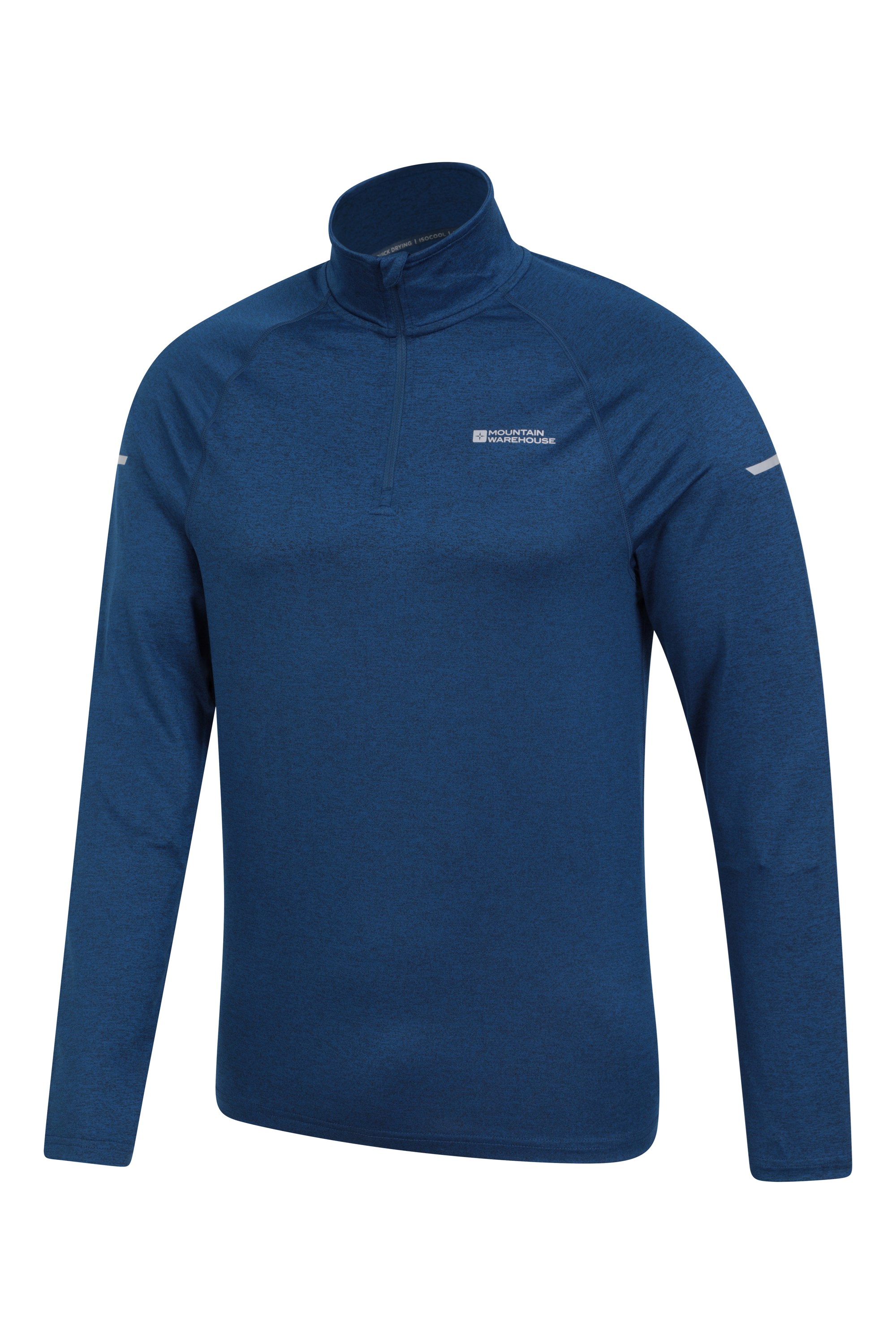 Echo Melange Recycled Mens Half-Zip Midlayer | Mountain