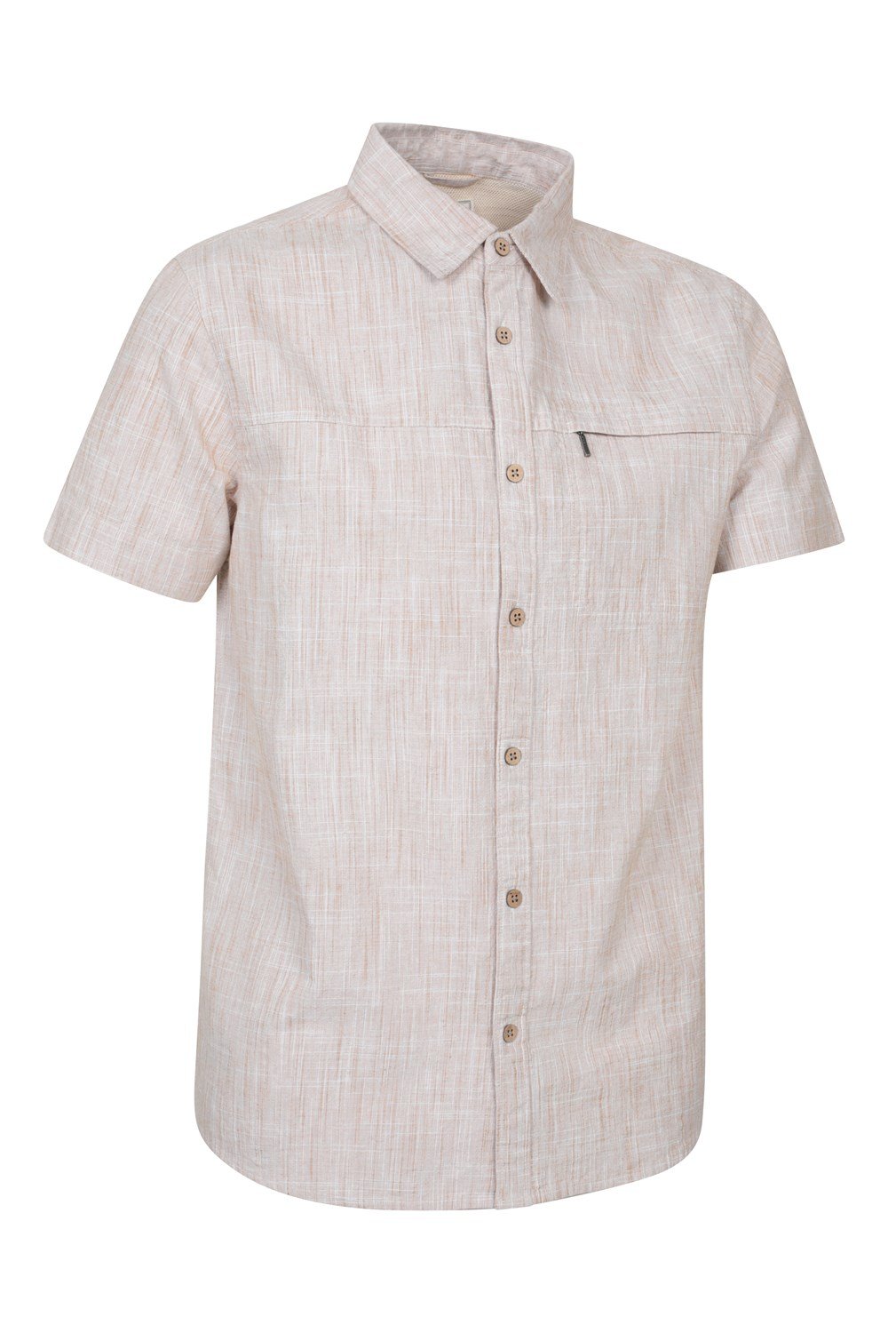 Mountain Warehouse Mens Shirt Coconut Slub Texture Short Sleeved Cotton Tee Top - Picture 19 of 145