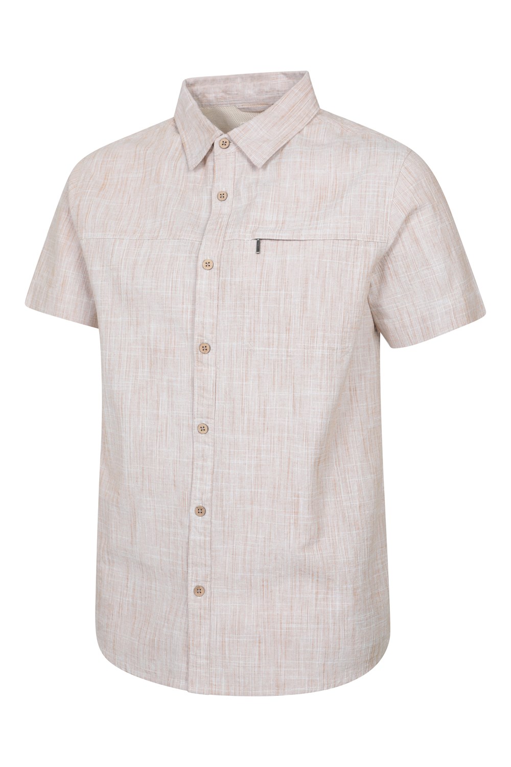 Mountain Warehouse Mens Shirt Coconut Slub Texture Short Sleeved Cotton Tee Top - Picture 21 of 145