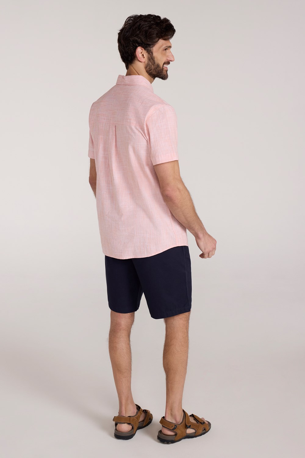 Mountain Warehouse Mens Shirt Coconut Slub Texture Short Sleeved Cotton Tee Top - Picture 28 of 145