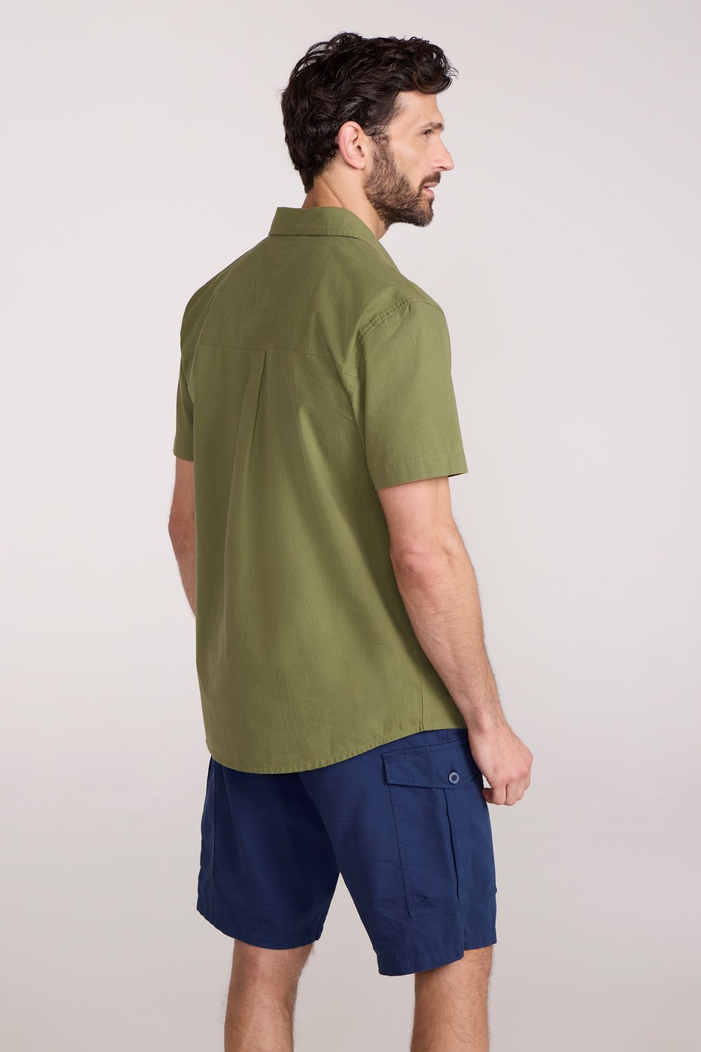Mountain Warehouse Mens Shirt Coconut Slub Texture Short Sleeved Cotton Tee Top - Picture 52 of 145