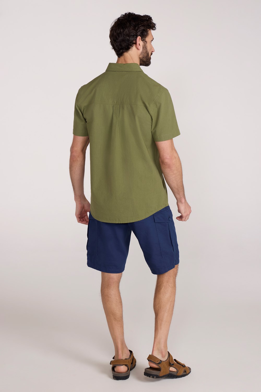 Mountain Warehouse Mens Shirt Coconut Slub Texture Short Sleeved Cotton Tee Top - Picture 55 of 145