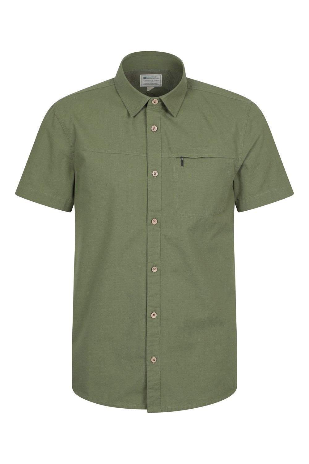 Mountain Warehouse Mens Shirt Coconut Slub Texture Short Sleeved Cotton Tee Top - Picture 49 of 145
