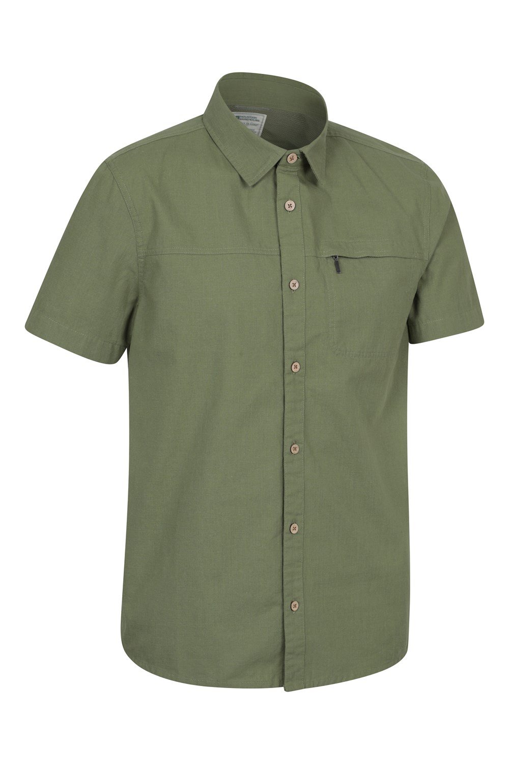 Mountain Warehouse Mens Shirt Coconut Slub Texture Short Sleeved Cotton Tee Top - Picture 50 of 145
