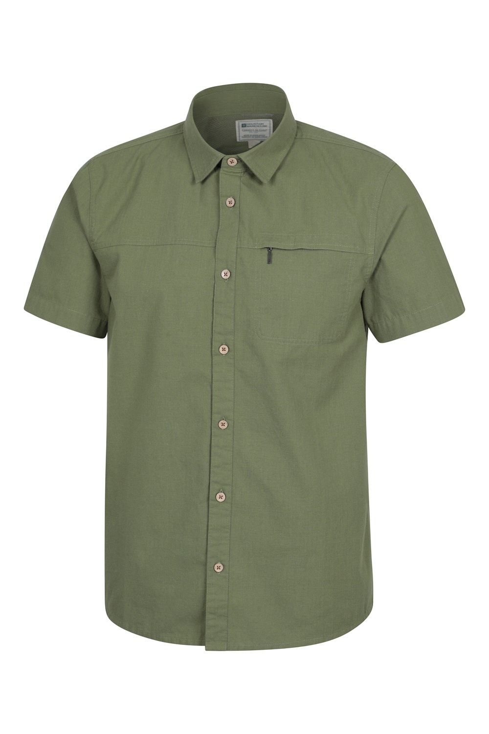 Mountain Warehouse Mens Shirt Coconut Slub Texture Short Sleeved Cotton Tee Top - Picture 54 of 145