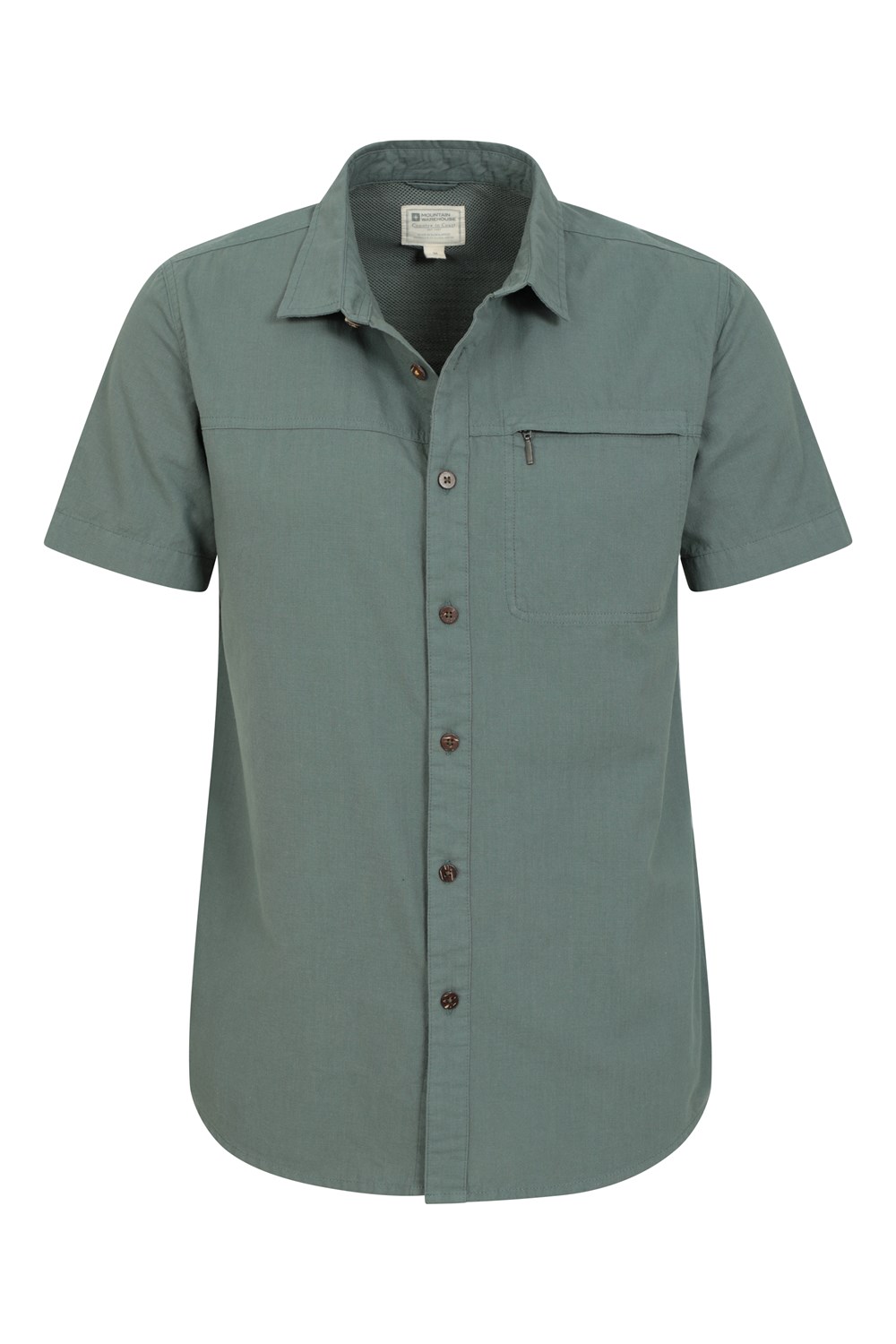 Mountain Warehouse Mens Shirt Coconut Slub Texture Short Sleeved Cotton Tee Top - Picture 75 of 145