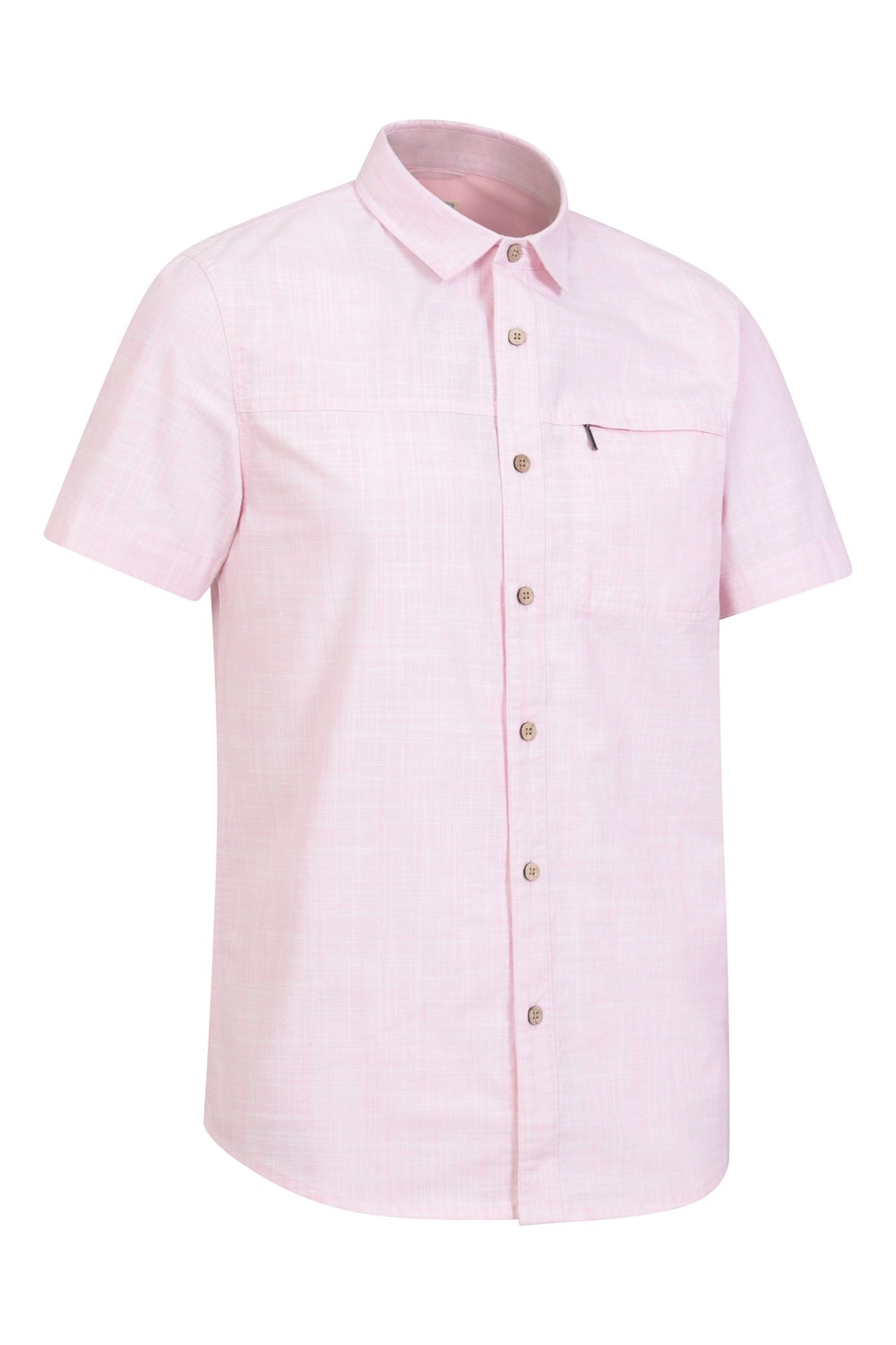 Mountain Warehouse Mens Shirt Coconut Slub Texture Short Sleeved Cotton Tee Top - Picture 112 of 145