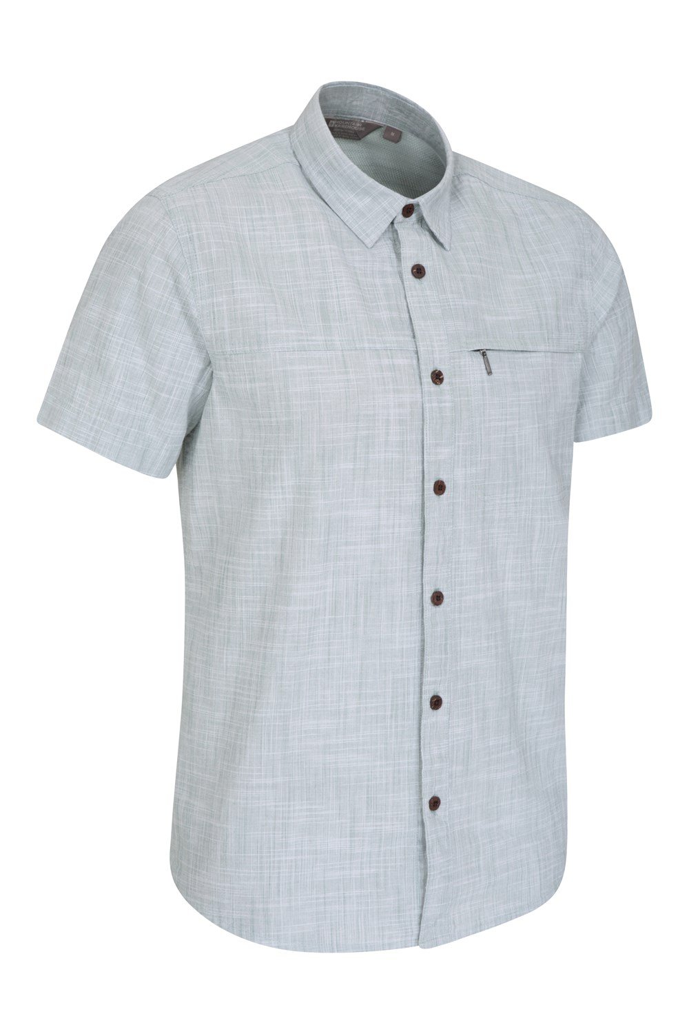 Mountain Warehouse Mens Shirt Coconut Slub Texture Short Sleeved Cotton Tee Top - Picture 86 of 145