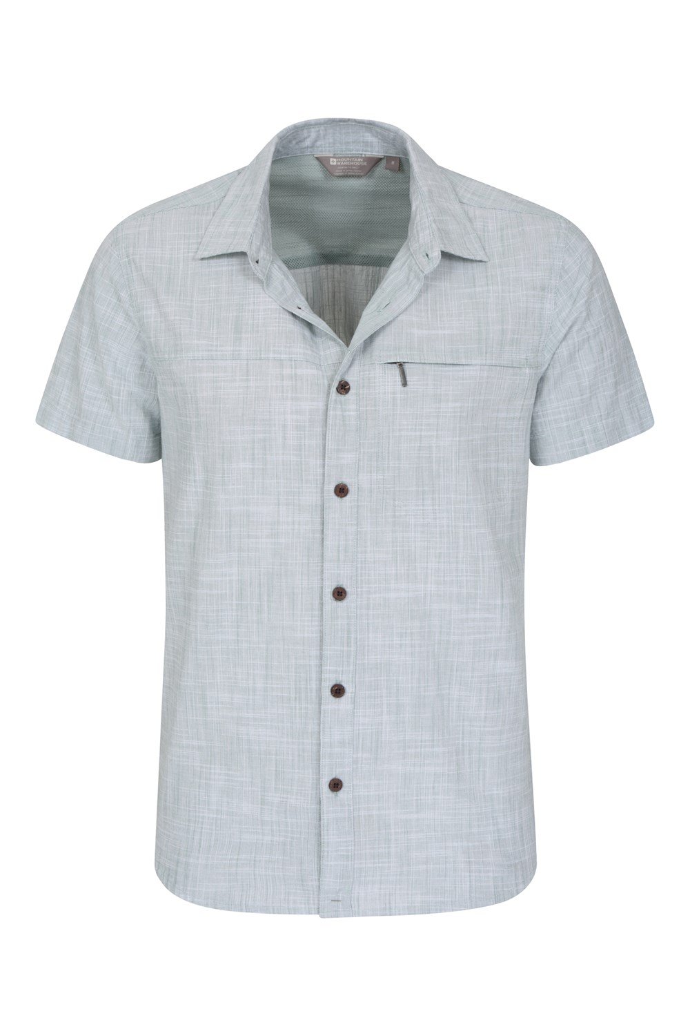 Mountain Warehouse Mens Shirt Coconut Slub Texture Short Sleeved Cotton Tee Top - Picture 88 of 145