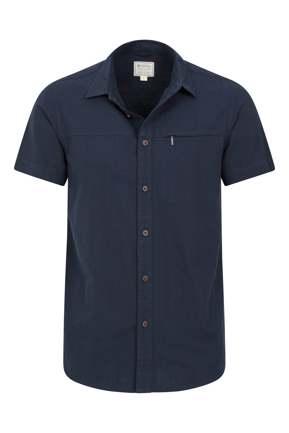Mountain Warehouse Mens Shirt Coconut Slub Texture Short Sleeved Cotton Tee Top - Picture 103 of 145